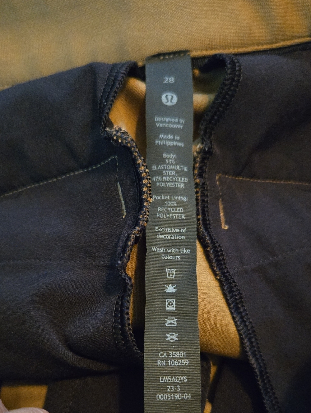 Lululemon ABC Slim-Fit Trouser 30" *Warpstreme Nomad Sz 28 - Picture 7 of 7